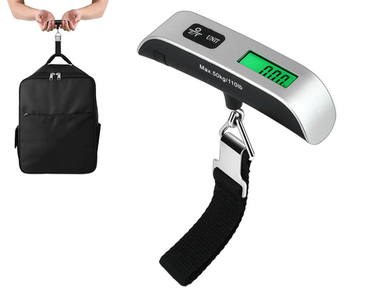 Portable Digital Luggage Scale with Temperature Sensor