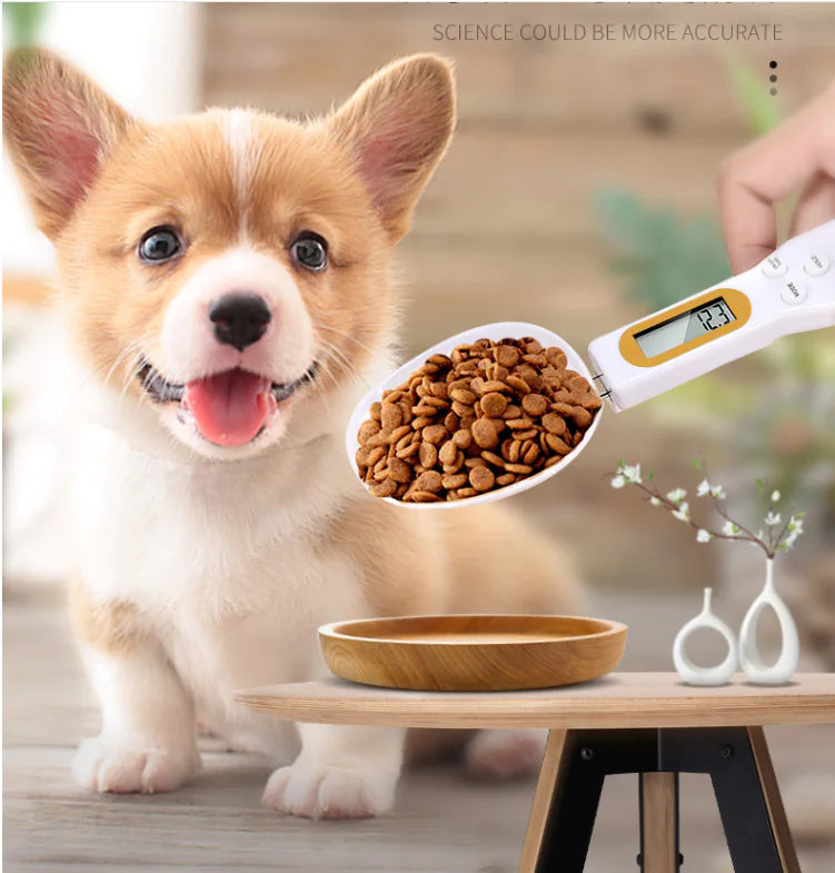 Digital Pet Food Measuring Spoon with Built-In Scale