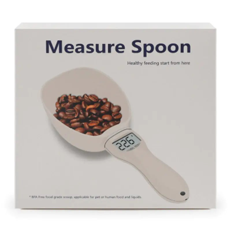 Digital Pet Food Measuring Spoon with Built-In Scale